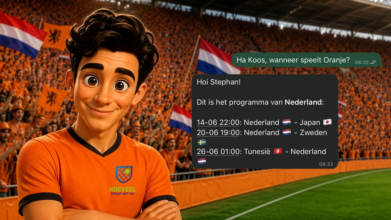 Dit is Koos, jouw WK-assistent op WhatsApp!