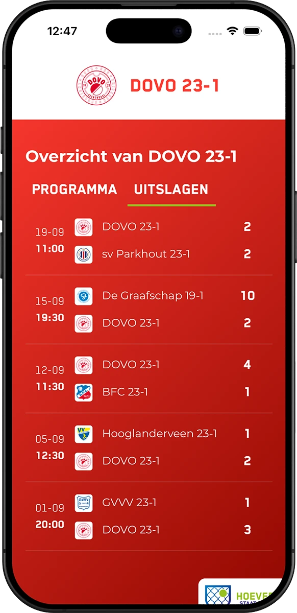 Club- of team-app van Hoeveelstaathet.nu