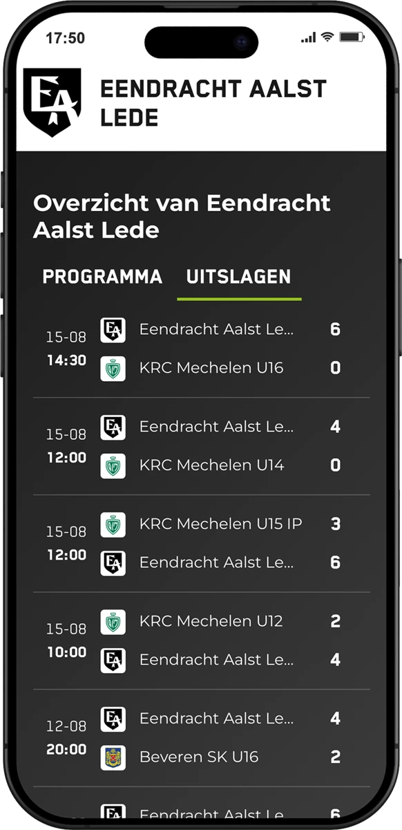 Club- of team-app van Hoeveelstaathet.nu