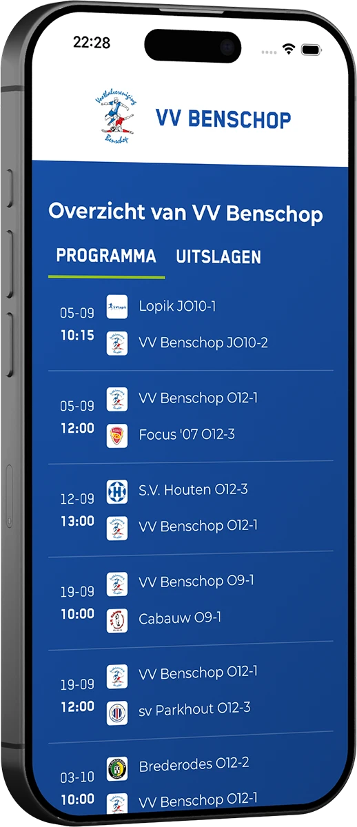 Groepspagina VV Benschop